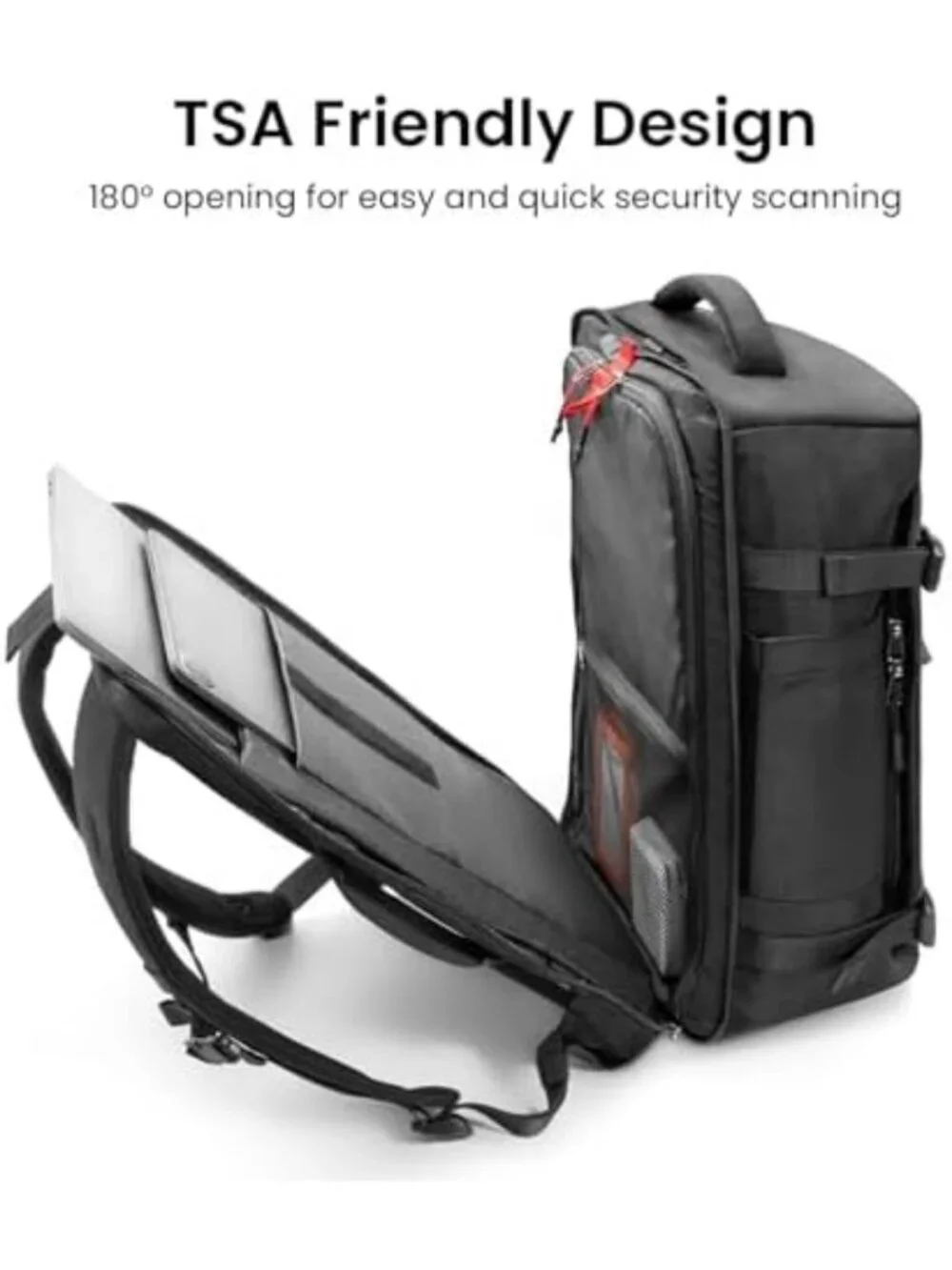 40L Travel Backpack, TSA Approved Carry-On, Eco-Friendly, Lightweight & Durable